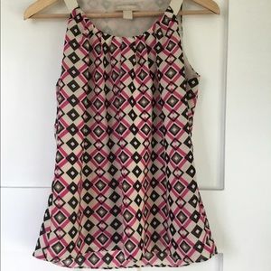 Banana Republic patterned sleeveless top